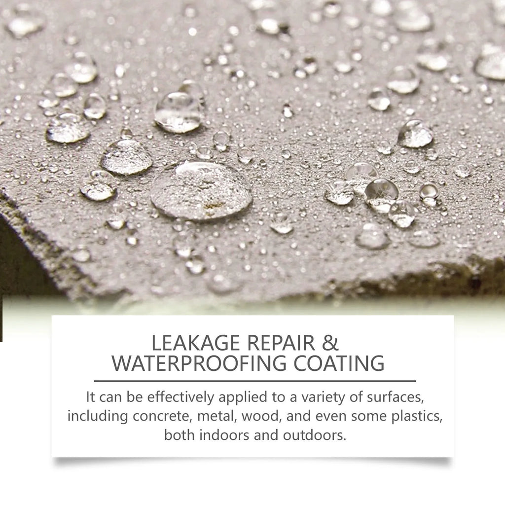 Multi-purpose leak-repairing paint 100g with brush suitable for roof and wall asphalt waterproofing