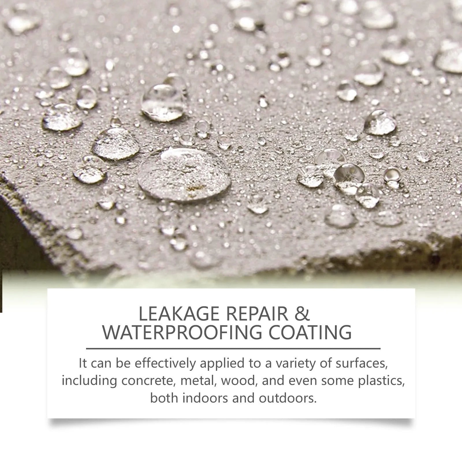 Multi-purpose leak-repairing paint 100g with brush suitable for roof and wall asphalt waterproofing