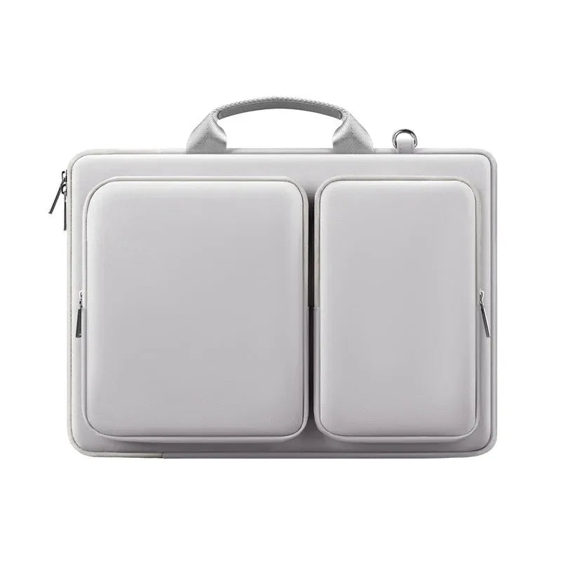Men's black polyester laptop bag for 15.6 inch laptops, business travel style