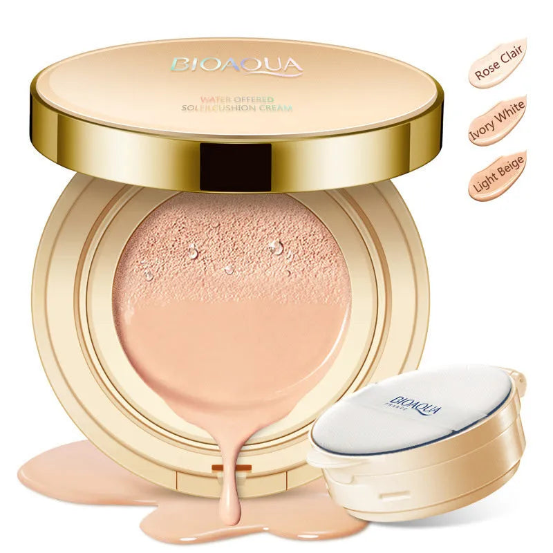 Bioaqua Air Cushion BB Cream 3 Colour Concealer compact 15g on table
