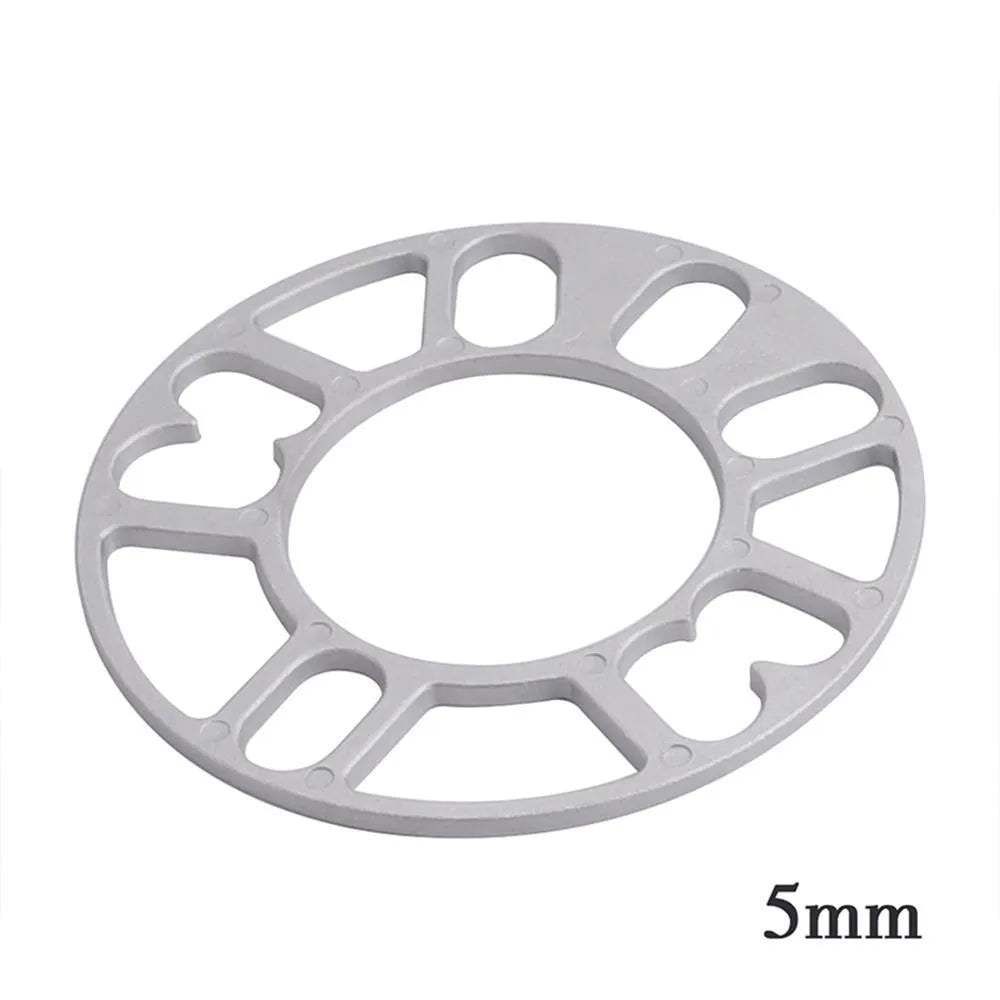 Hub-centric metal wheel spacer gasket for automotive modification in various thicknesses