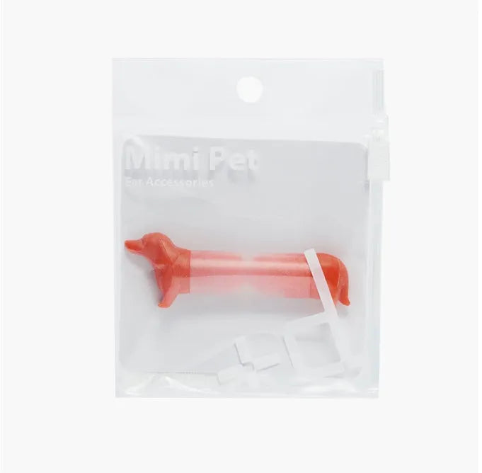 Mimi Pet cute dachshund silicone earplug for noise reduction in blue