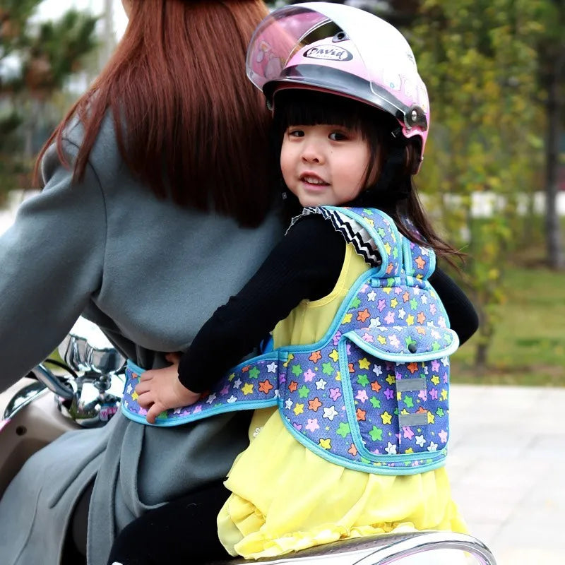 Child safety belt motorcycle rope neutral gender in multiple colours including blue, brown, pink, red