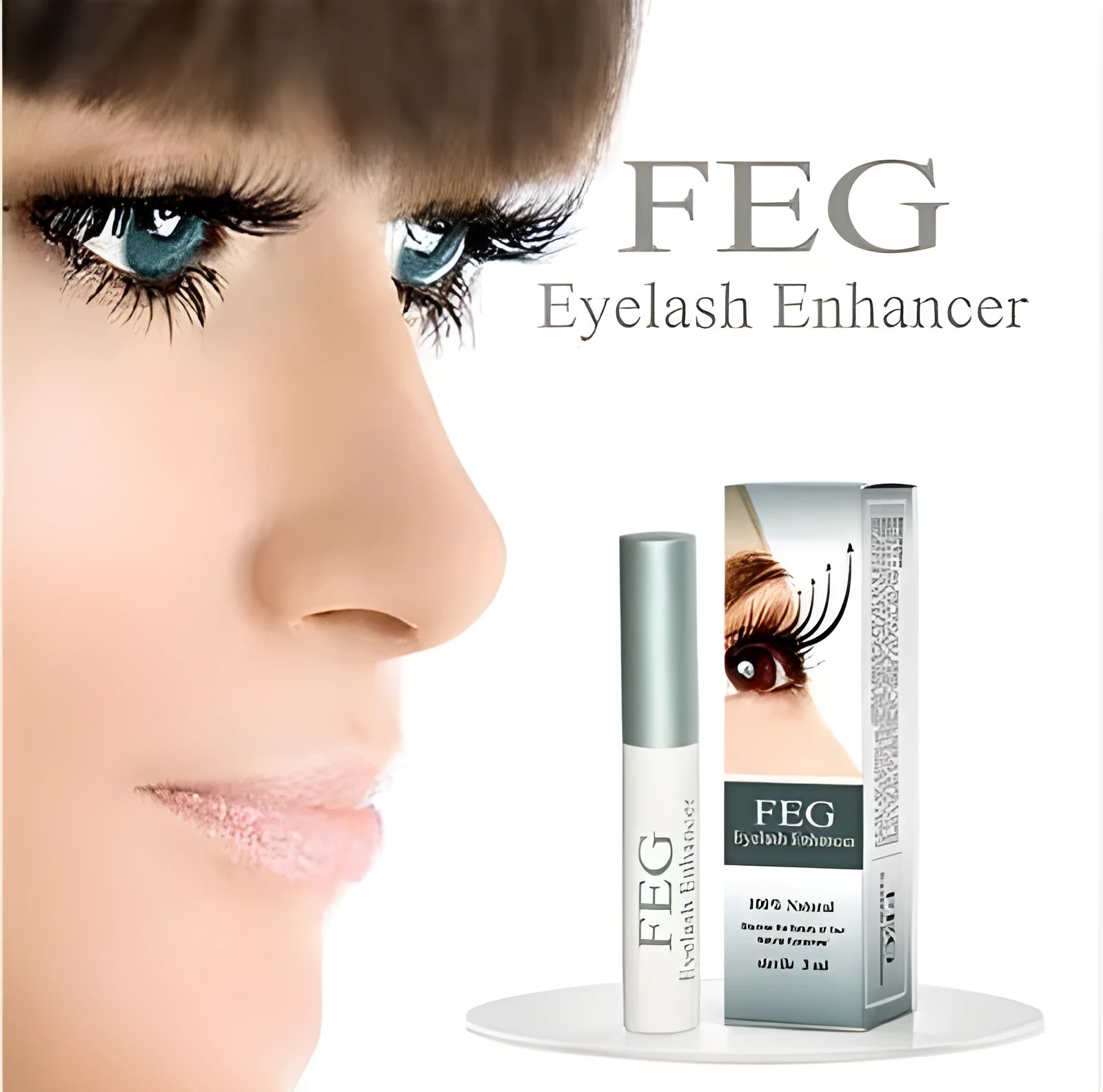 FEG Eyelash Enhancer 30ml paraben-free lash and brow serum for longer thicker lashes