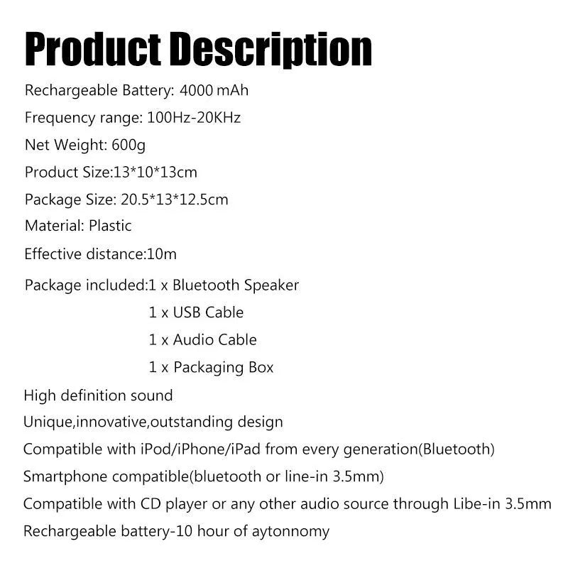Limited edition skull design wireless Bluetooth speaker showing colour options and compact portable dimensions