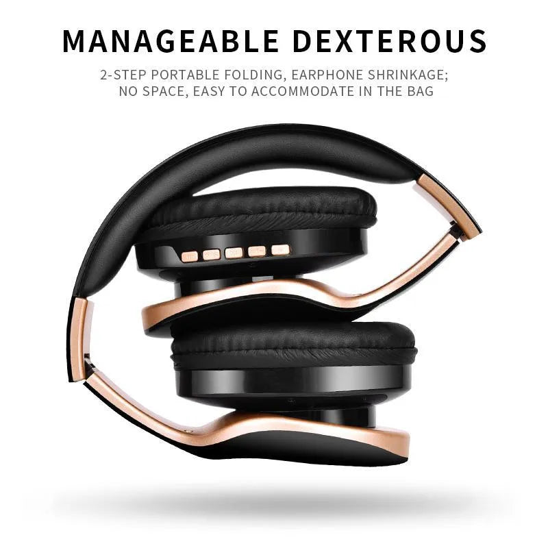 HobbyLane Bluetooth wireless headset in black, red, or white colours with 40mm drivers