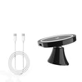 Magnetic wireless charging car phone holder 15W for air outlet, dashboard, or desktop, in black or white.