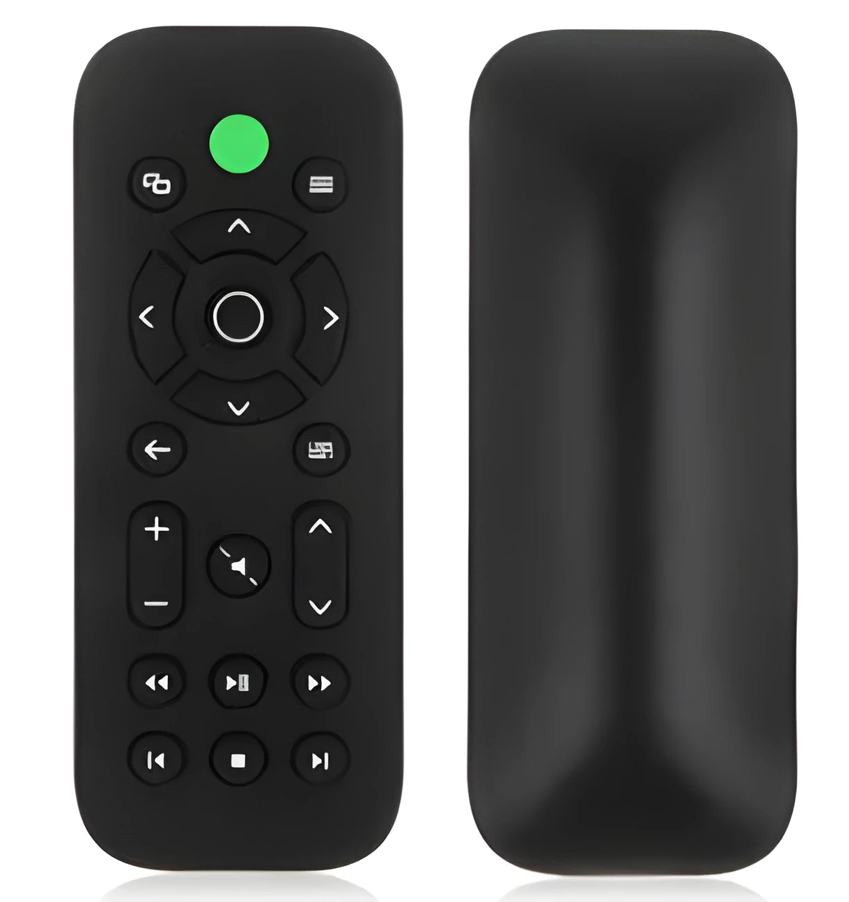 Black wireless gamepad media controller for Xbox One with control buttons