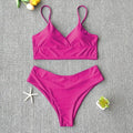 Women's two piece polypropylene fibre swimsuit bikini in multiple colours with briefs or triangle style options