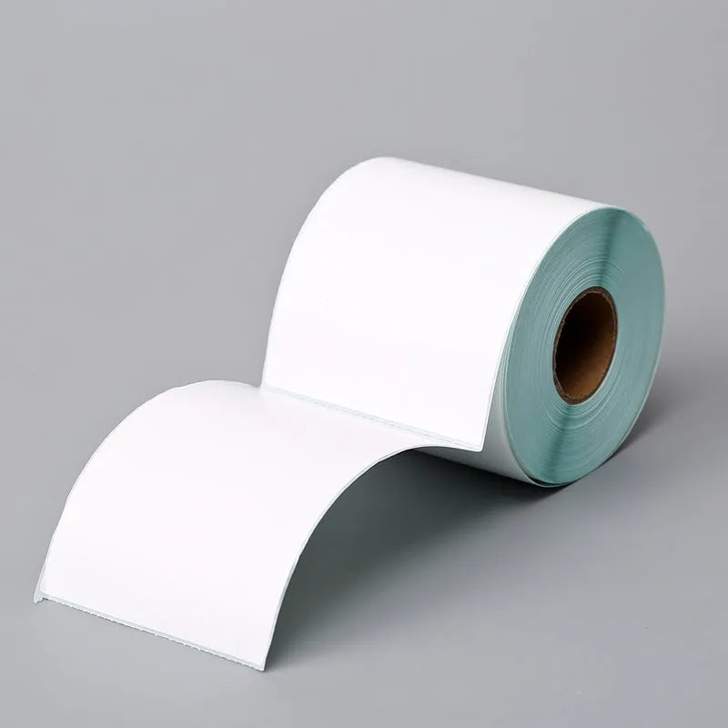 10x15cm thermal paper roll with 500 sheets, thermal paper for thermal printers, suitable for labels and receipts.