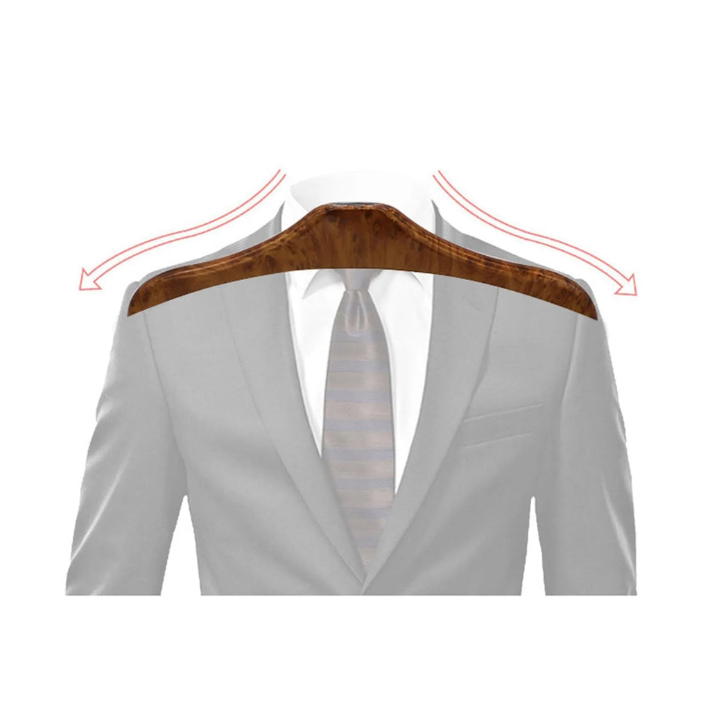 Wood yellow stainless steel car clothes hanger with chair back mounting for suits and uniforms