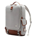 Modern Korean-style men's backpack in Oxford cloth showing large capacity and available colour options.