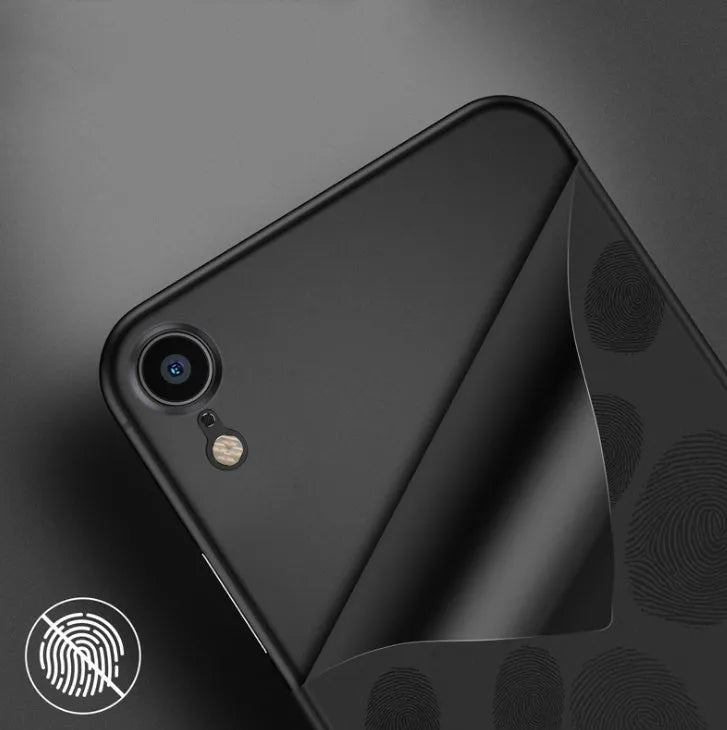 Ultra-thin PP phone case back cover for iPhone in Black, Grey, and White