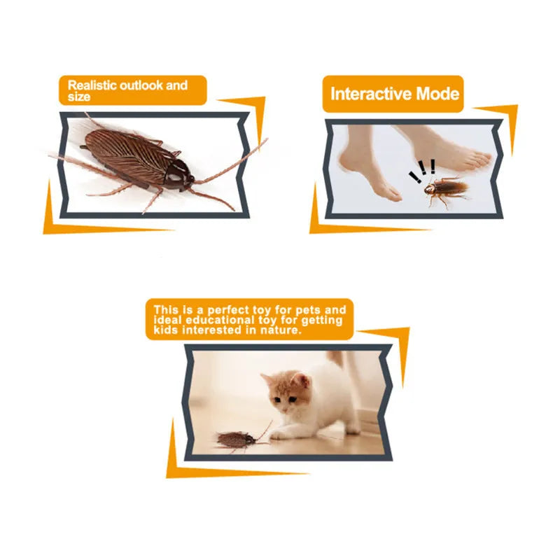 Electric vibration brush walking toy for pets in insect simulation designs