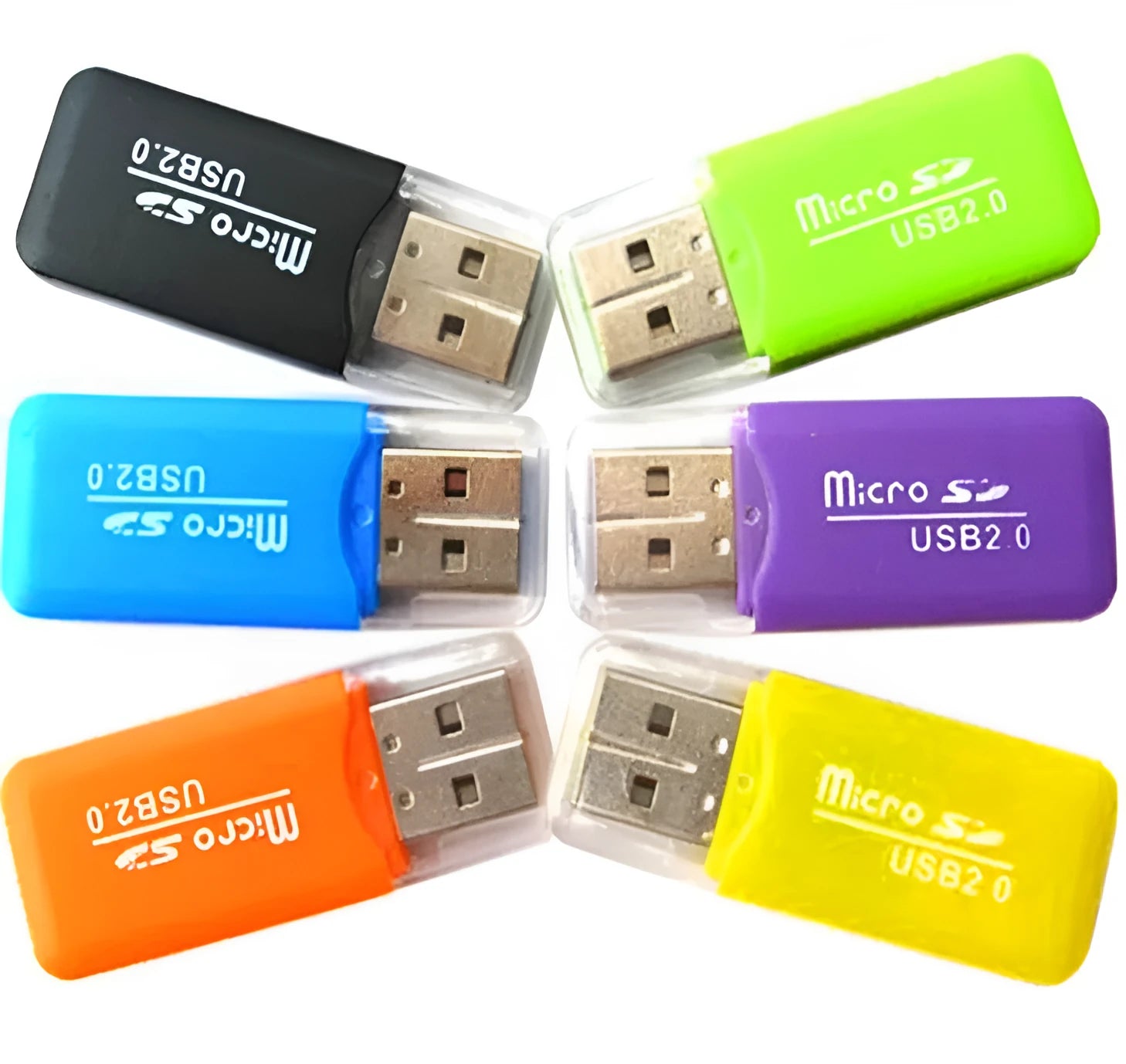 Mini USB TF card reader with included 16GB MicroSD card and SD card adapter