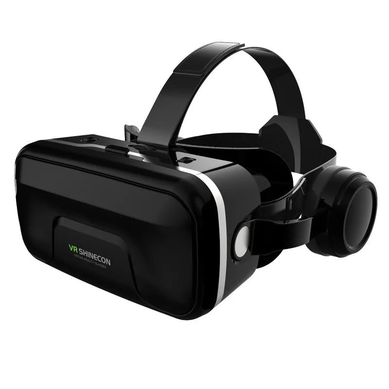 7th generation VR virtual reality game glasses in G04EA plus-sized version with plastic frame and head strap