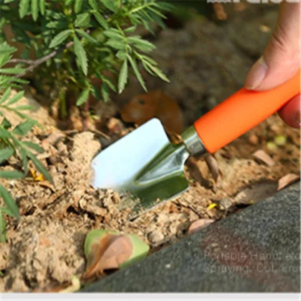 12 piece garden shovel set in alloy steel with compact 39x28x9 cm size for household use