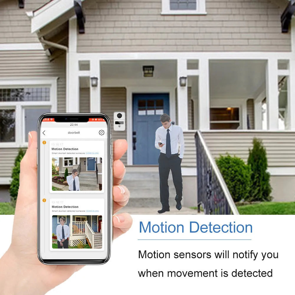 1080P video intercom doorbell system with colour camera and 10 inch display