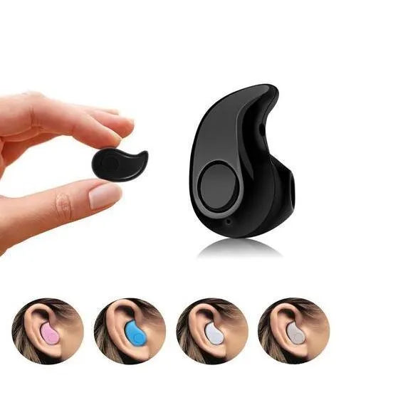 Smart super mini wireless earphone in Black with compact 30mm design and Bluetooth 4.0