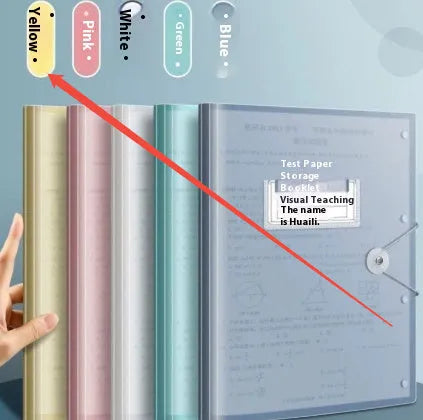 A3 test paper storage bag translucent multi-layer folder for exam paper organisation