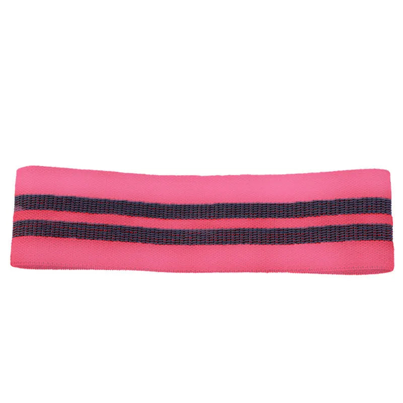 Fitness hip trainer resistance band 310x80mm in pink for glute and leg strength training