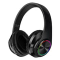 Wireless Bluetooth gaming headset in black, white, red, and black/red colour options on a plain background.