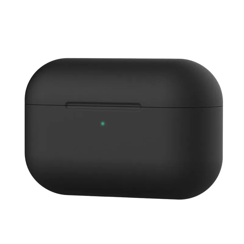 Soft silicone protective cover for AirPods Pro wireless headphones shown in multiple colour options.