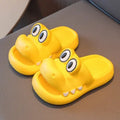 EVA platform parent child sandals with animal pattern in pink, green, yellow or blue colours