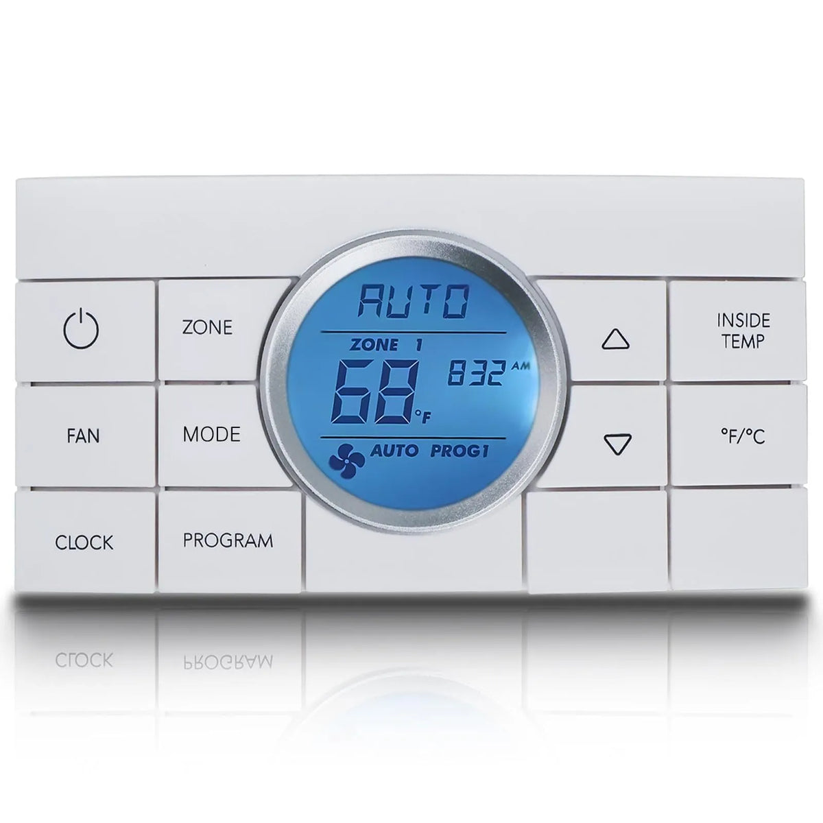 RV thermostat air conditioning controller in black and silver for models 3314082.011 and 3314082011