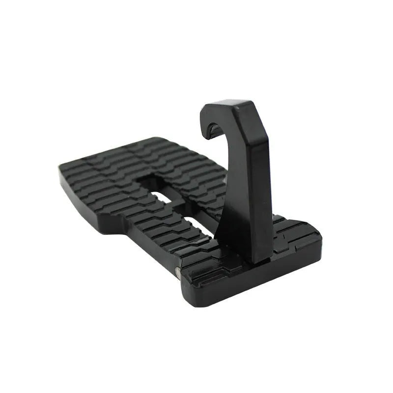 Foldable aluminium alloy car door step ladder auxiliary pedal for roof access and luggage loading