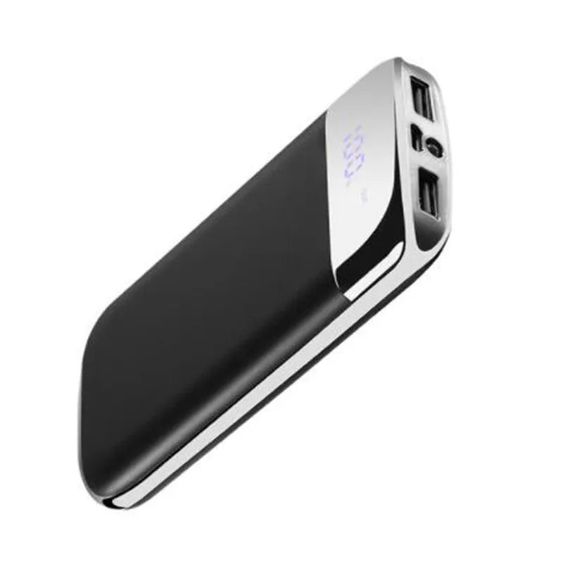 Y10 20000mAh portable power bank with LCD display showing battery percentage