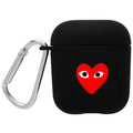 AirPods case cover with decorative pattern in PC material for Apple wireless headphones