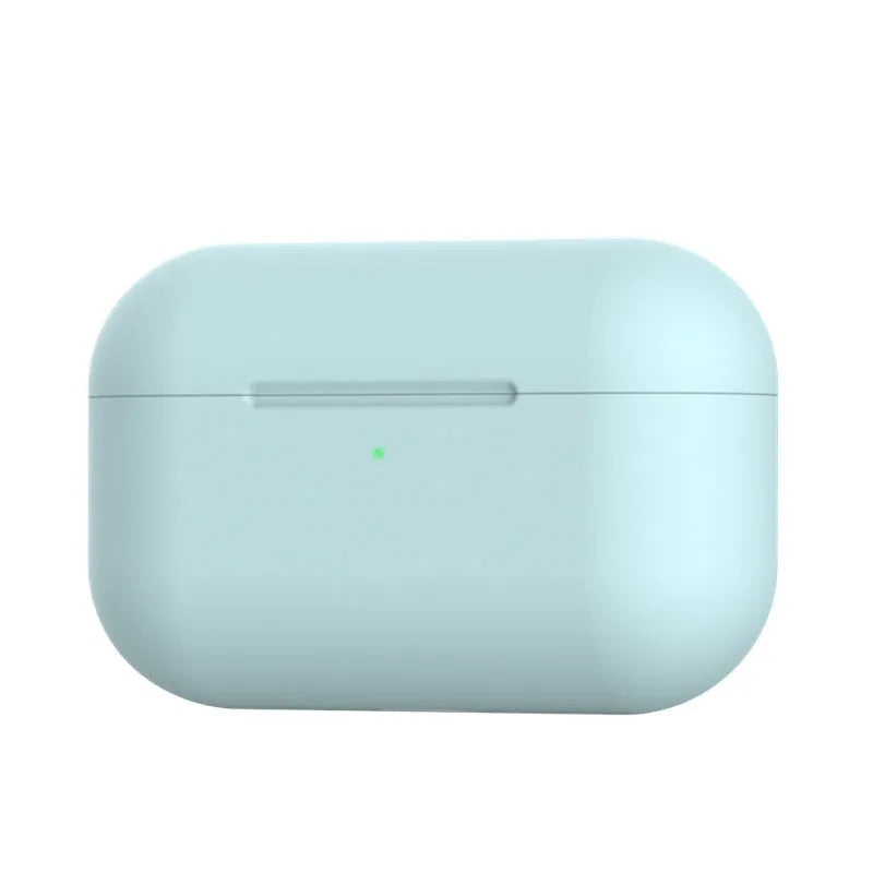 Soft silicone protective cover for AirPods Pro wireless headphones shown in multiple colour options.