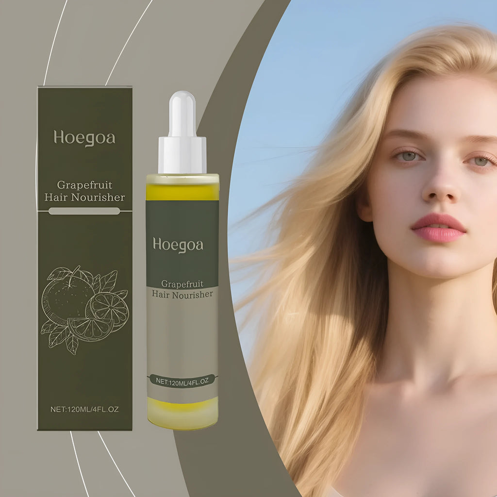 120ml bottle of grapefruit hair conditioner with natural oils for damaged hair treatment