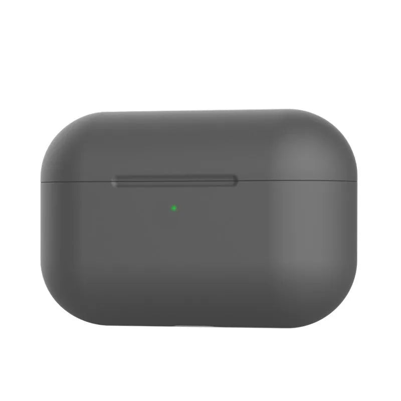 Soft silicone protective cover for AirPods Pro wireless headphones shown in multiple colour options.