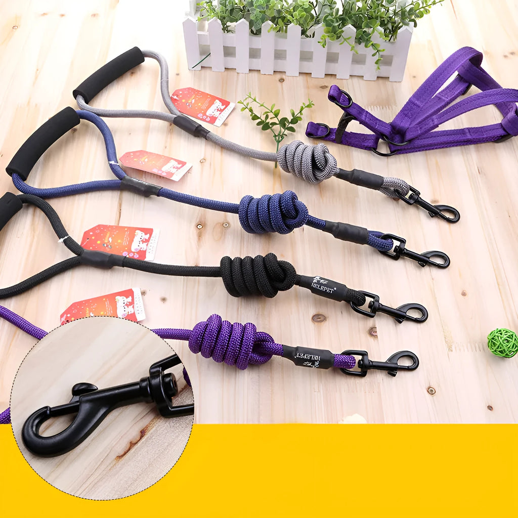 Scalable imitation nylon dog leash for small and medium dogs in multiple colours and sizes
