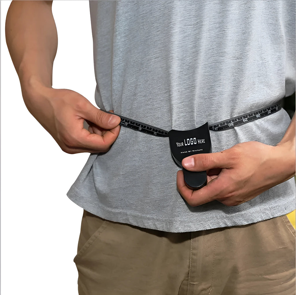 Black body fat caliper measuring instrument with ABS plastic construction and 0-70mm measurement range