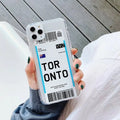 Ticket and graffiti art printed flexible iPhone back cover case in light green colour