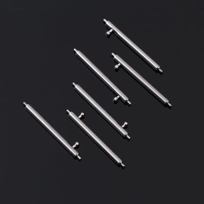Silicone quick release watch ear spring bar pins in 1.5mm and 1.8mm diameters with lengths from 12mm to 24mm