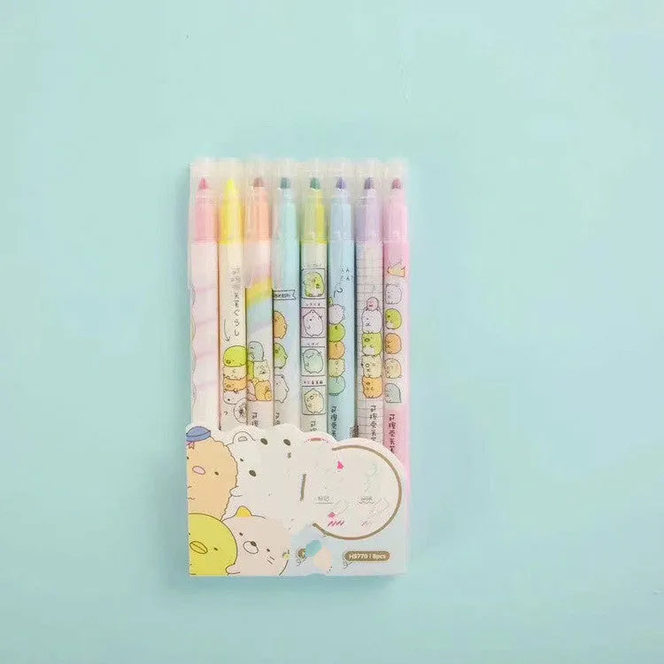 Erasable highlighter neutral pen with plastic body, 16cm size, for study and office use
