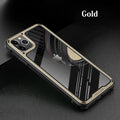 Clear silicone mobile phone case for iPhone 11 showing transparent design with phone visible underneath