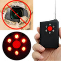 Anti-spy hidden camera signal detector black with antenna and LED indicator
