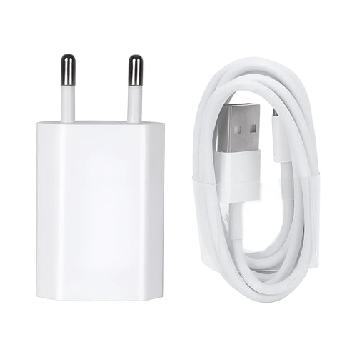 5V 2A USB wall charger with 1 metre cable for iPhone and iPad charging