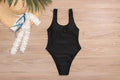 New Bikini Siamese Sexy Swimwear polyester fibre two-piece set for women, available in black