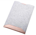 Minimalist laptop sleeve with built-in mouse pad for 11.6 to 15.4 inch laptops in rose gold