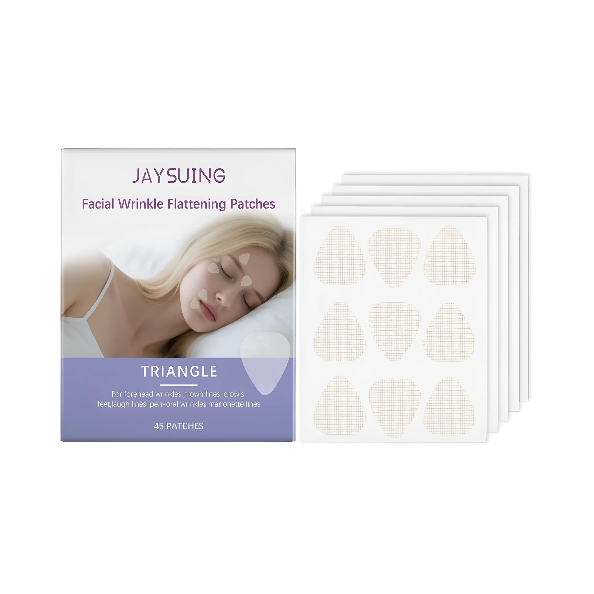 45 pack facial moisturising patches with Houttuynia Cordata extract and glycerin formulation