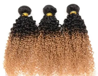 Real human hair gradient wig in long straight style, glueless design, available in 12 to 28 inch lengths