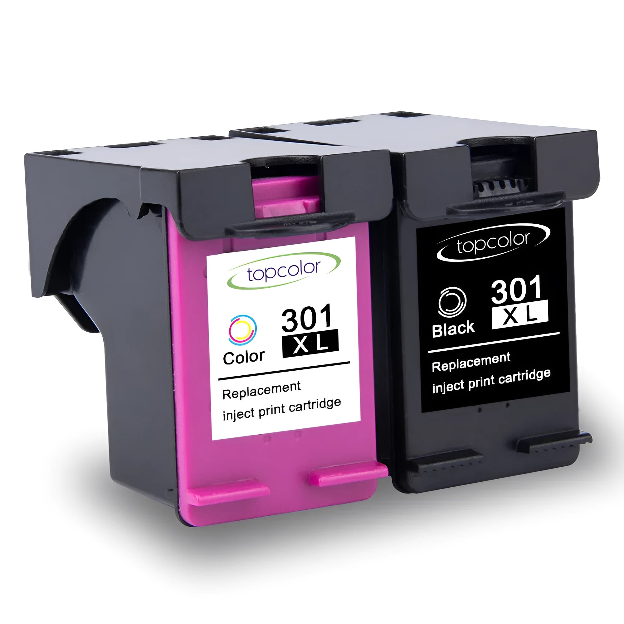 Topcolor 301XL replacement ink cartridge for HP Deskjet printers black and colour options