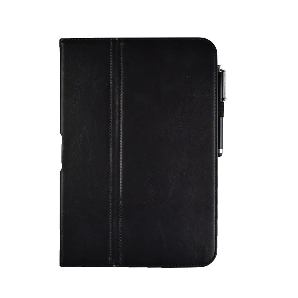 Black imitation leather back clip case for Google Pixel 10 tablet