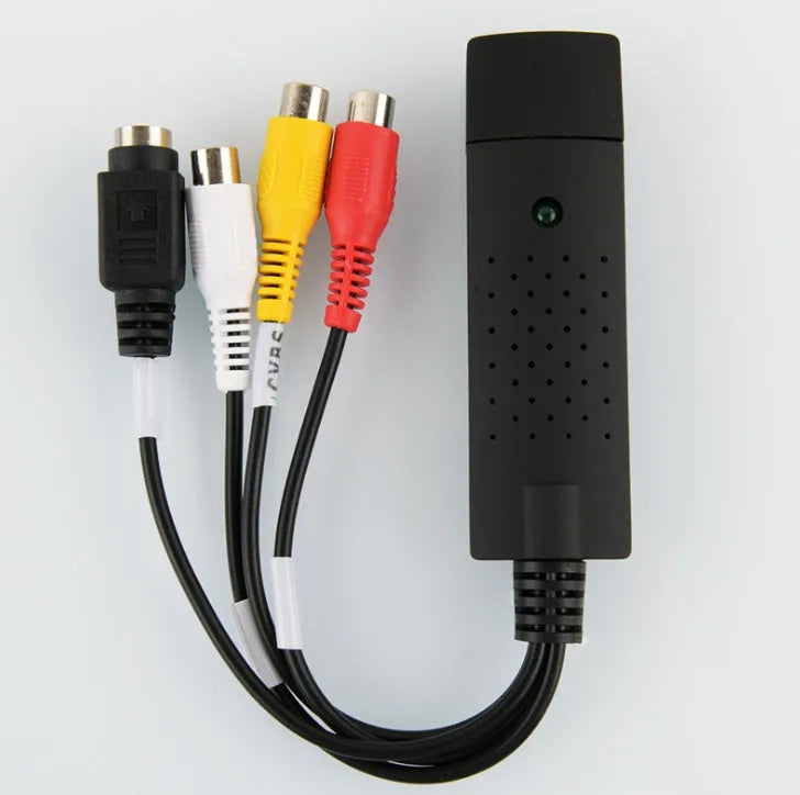 VHS to DVD converter USB video capture adapter with S-Video and composite inputs